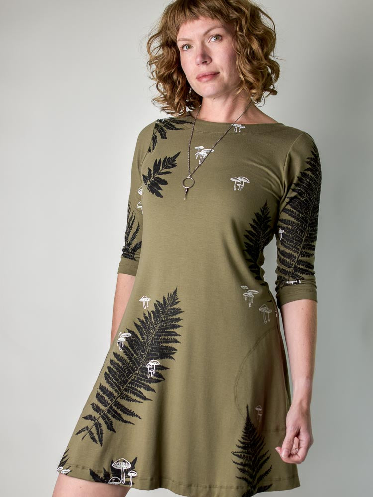Josee Dress - Forest Floor Poison Pear Josee Dress - Forest Floor Poison Pear