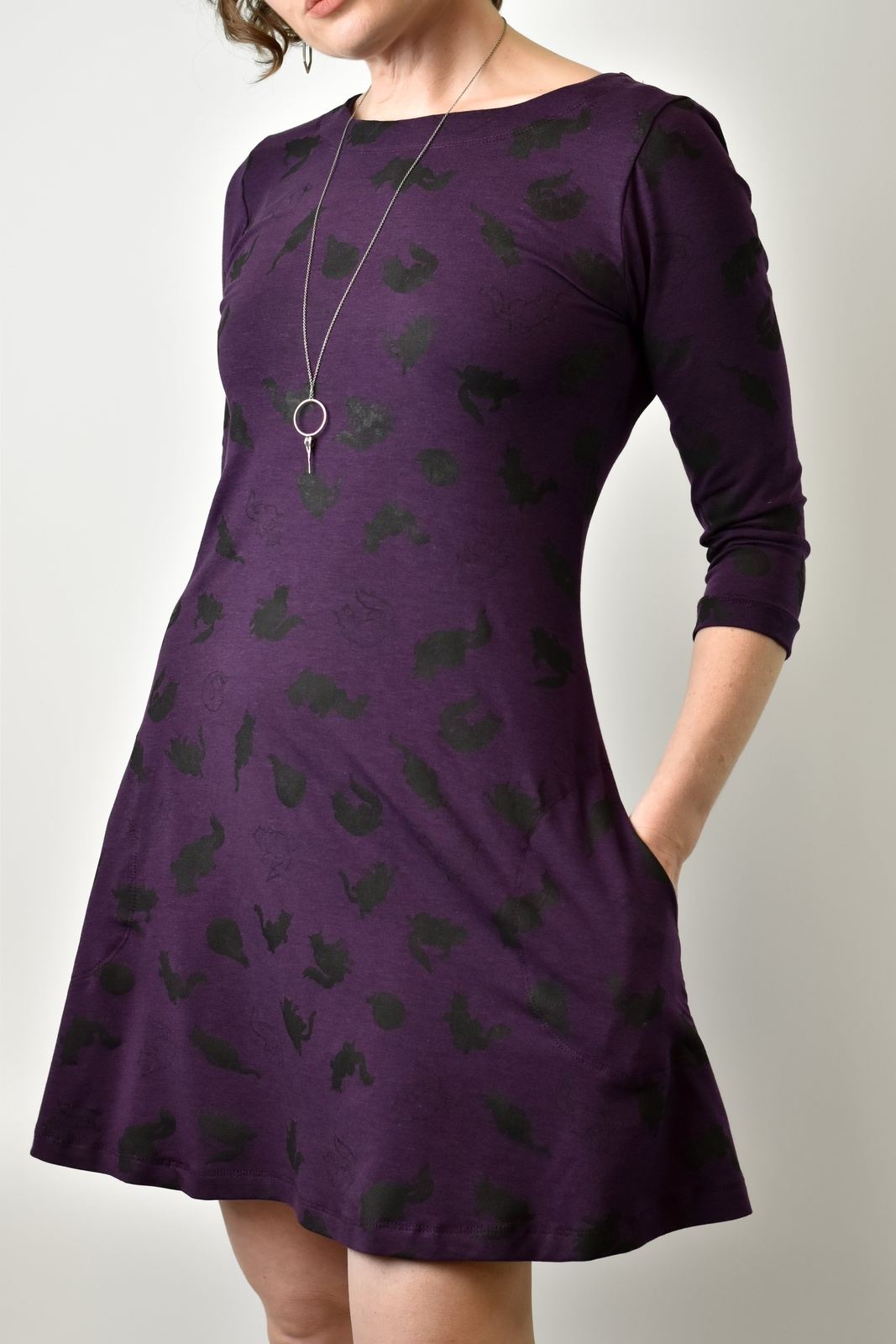 Josee Dress - Lazy Cats poison-pear