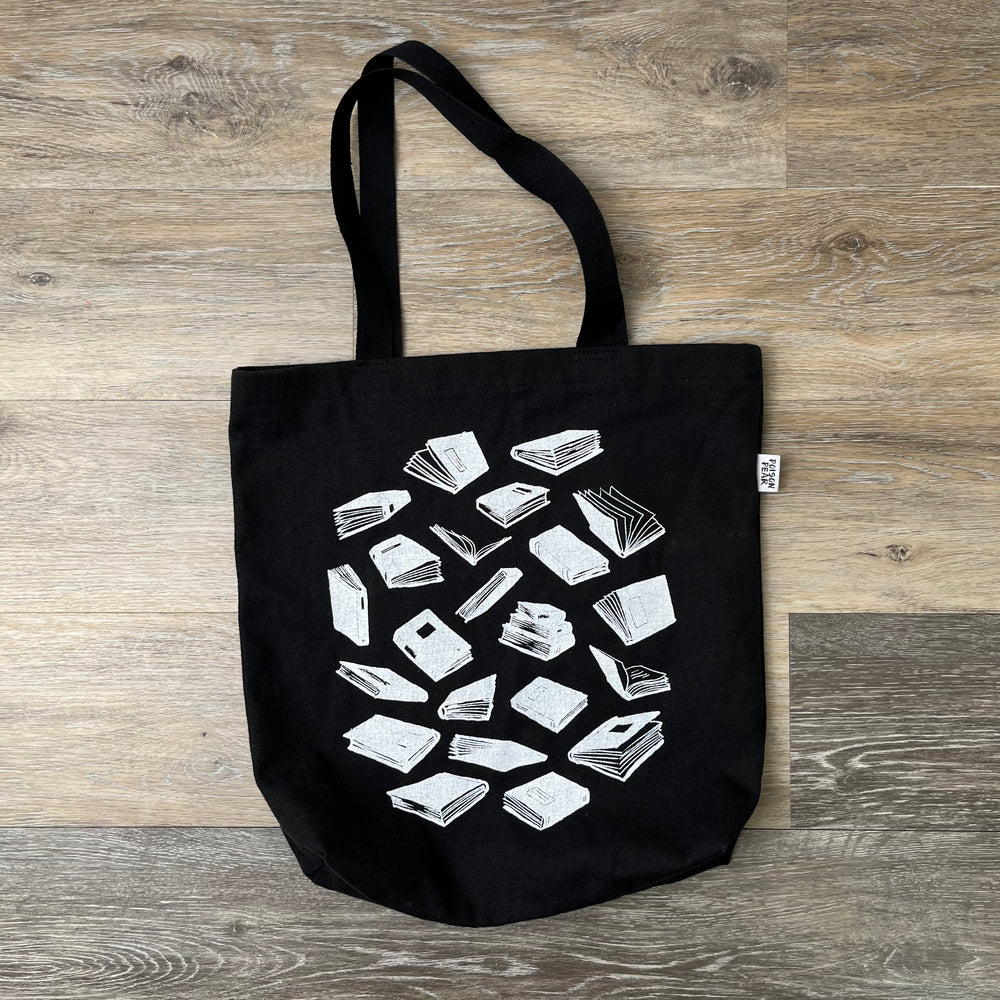 Book Tote Bag Black poison-pear
