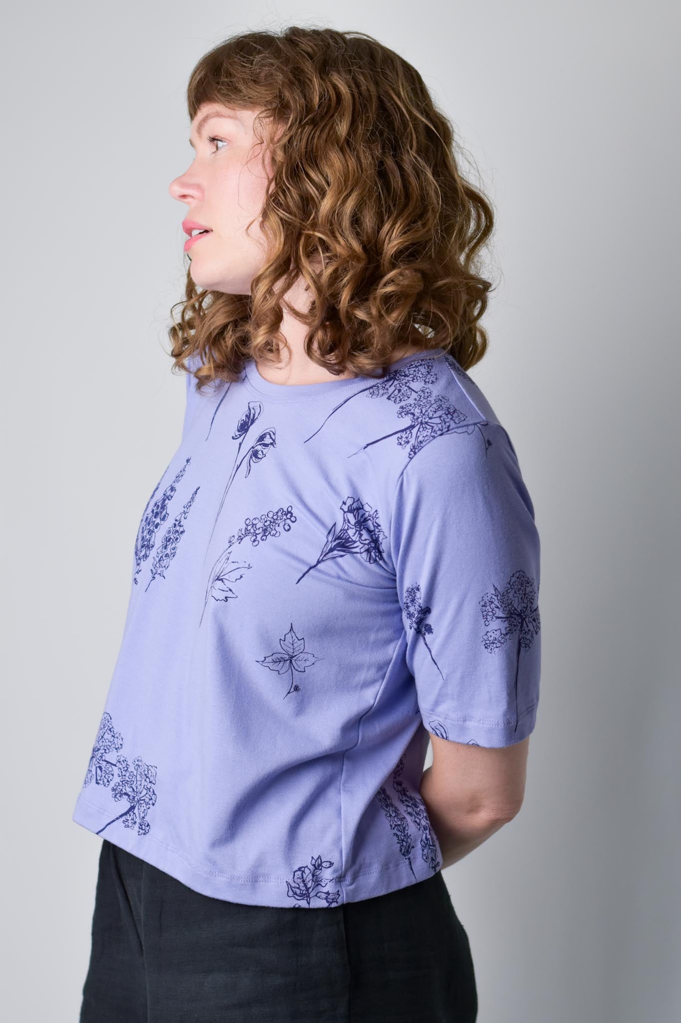 Boxy Crop Tee - Poison Garden poison-pear