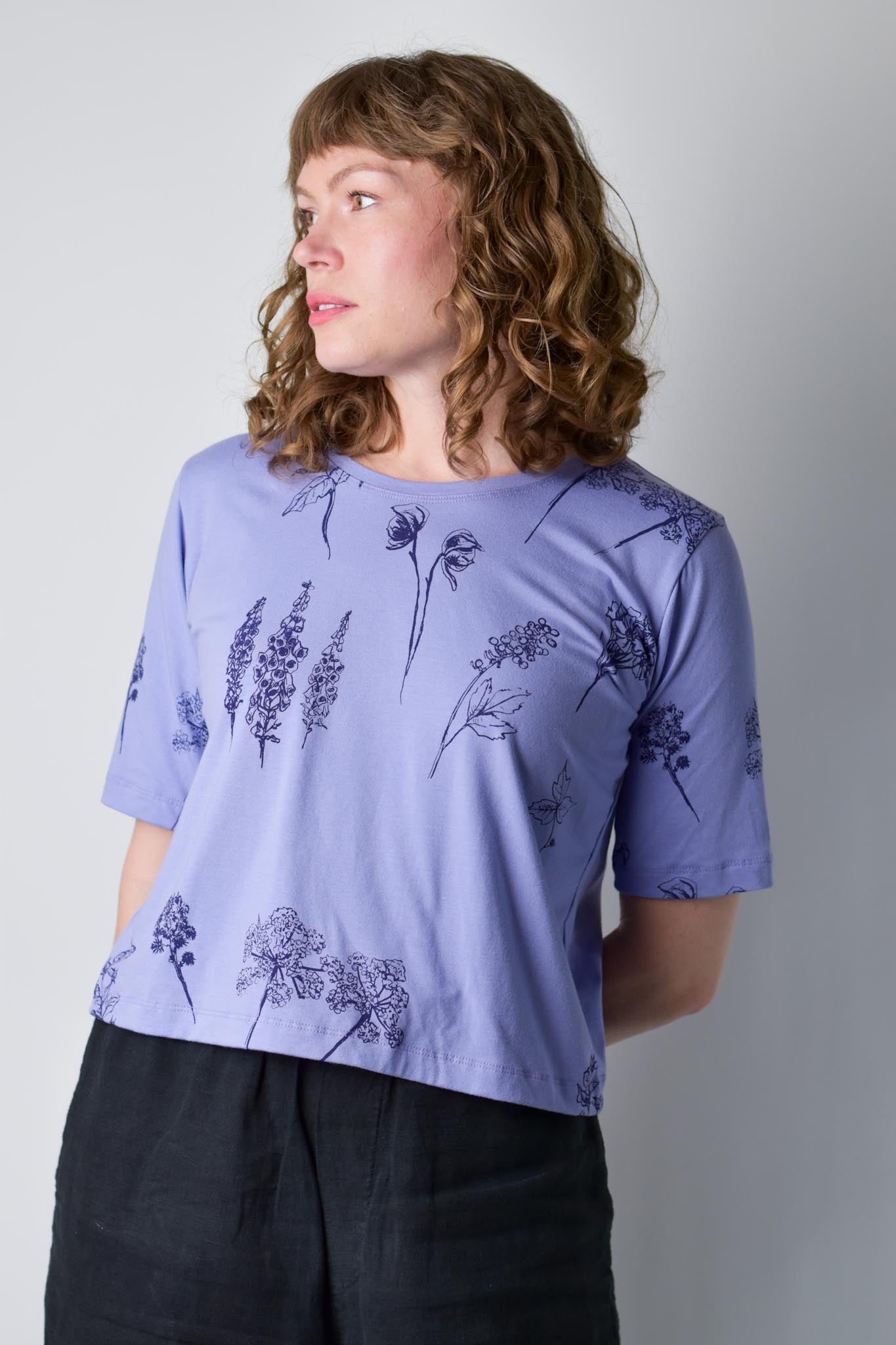 Boxy Crop Tee - Poison Garden poison-pear