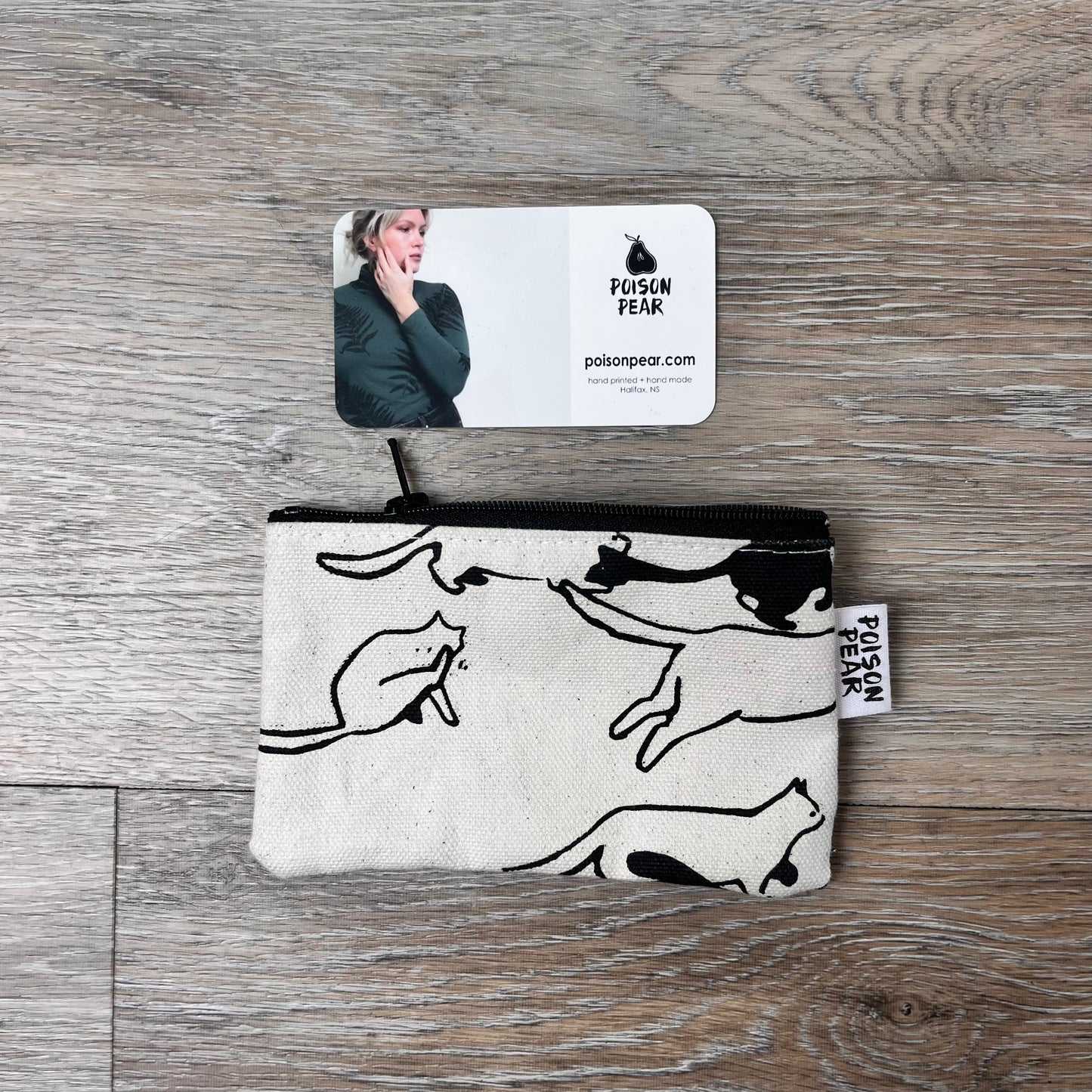 Coin Pouch - Cat poison-pear