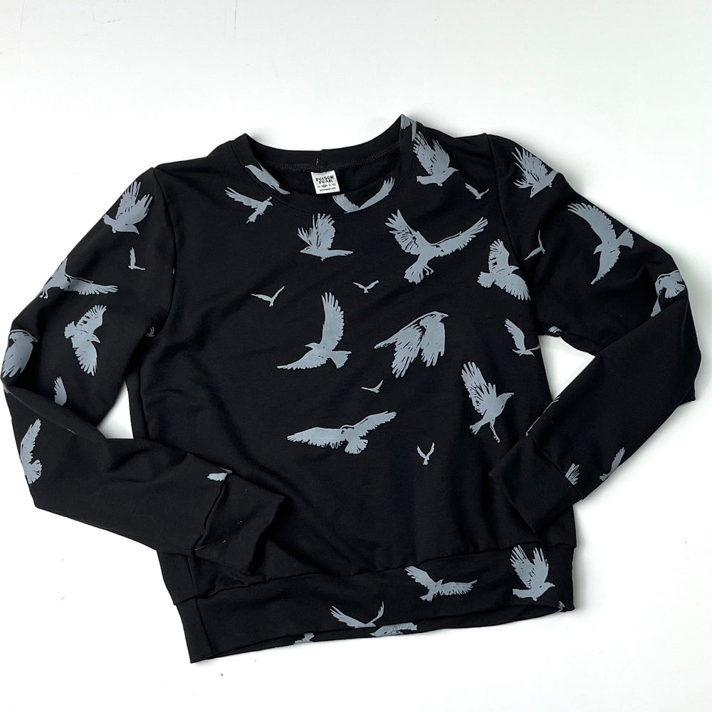 Cropped Sweatshirt - Crows poison-pear