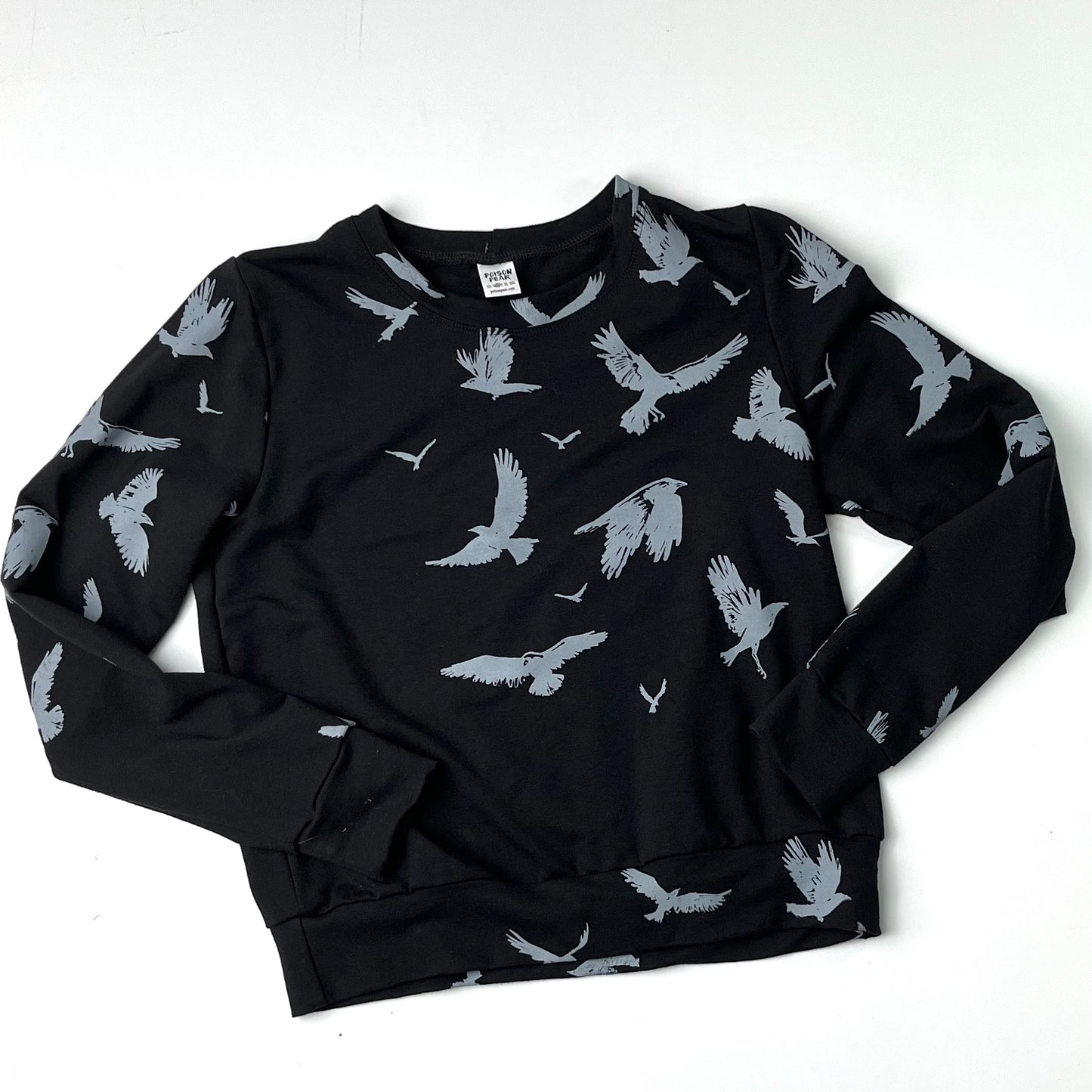 Cropped Sweatshirt - Crows poison-pear