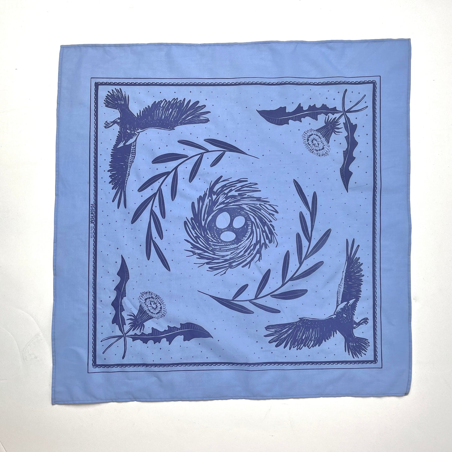 Crow and Dandelion Bandana poison-pear