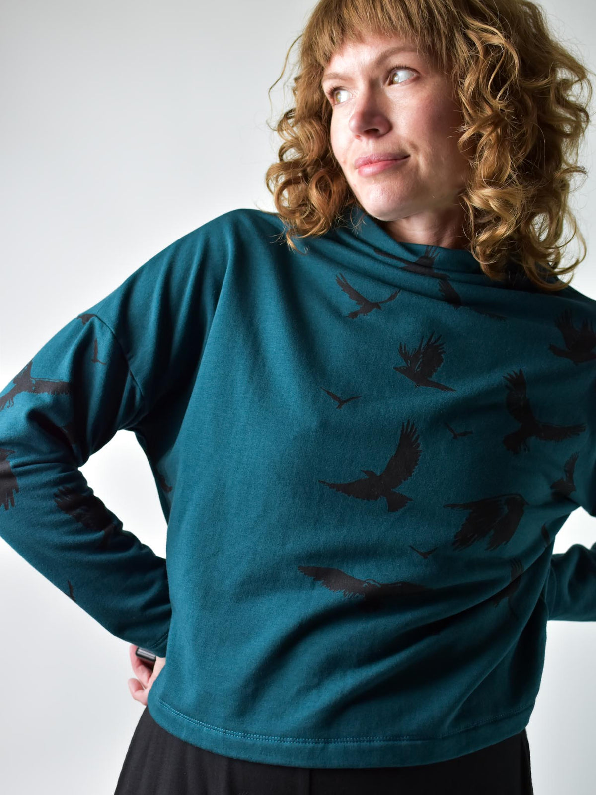 
                  
                    Fleece Funnel Neck - Crows poison-pear
                  
                