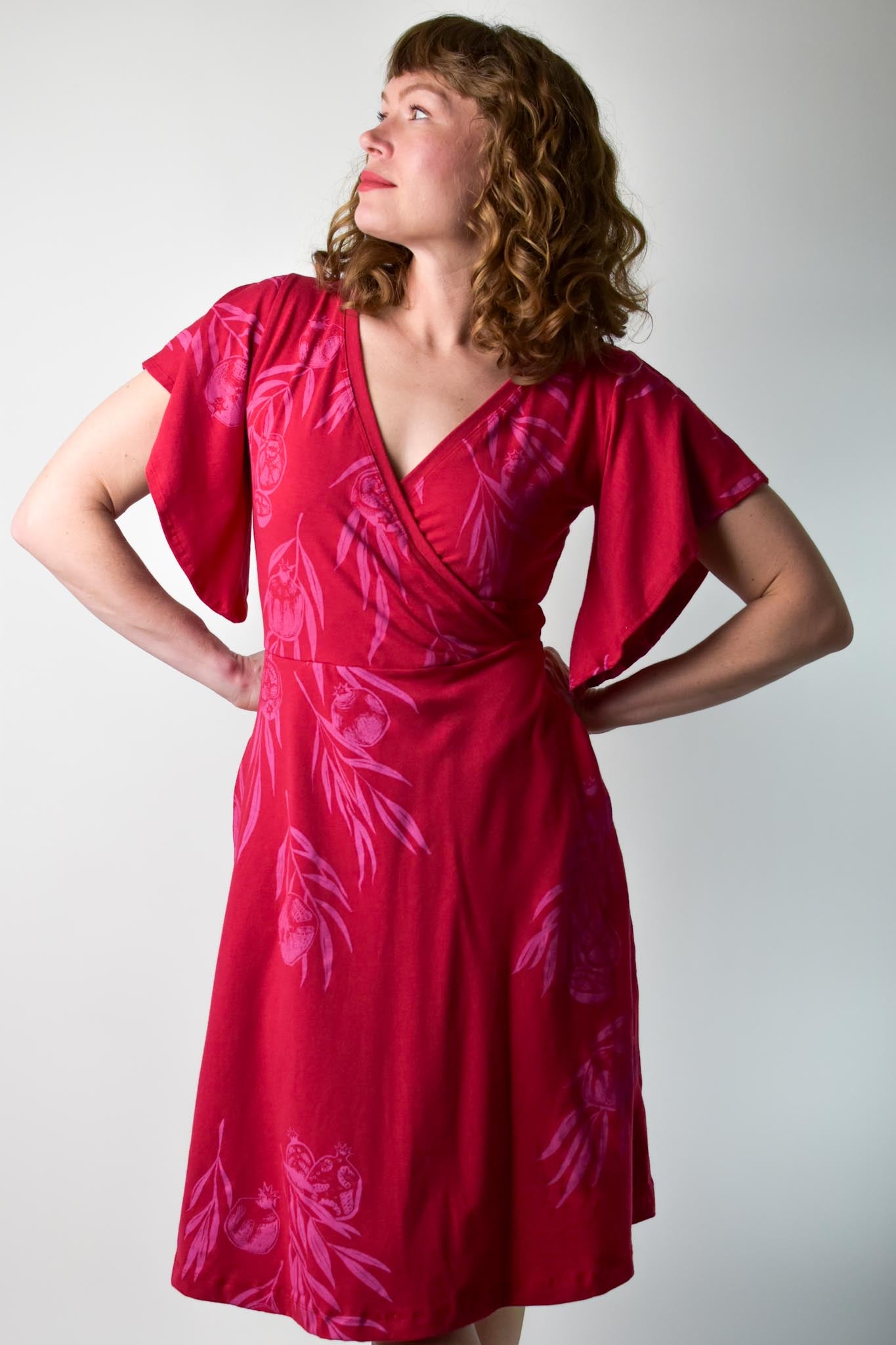 Flutter Dress - Red Pomegranate poison-pear