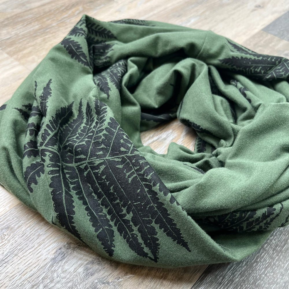 Infinity Scarf - Ferns poison-pear