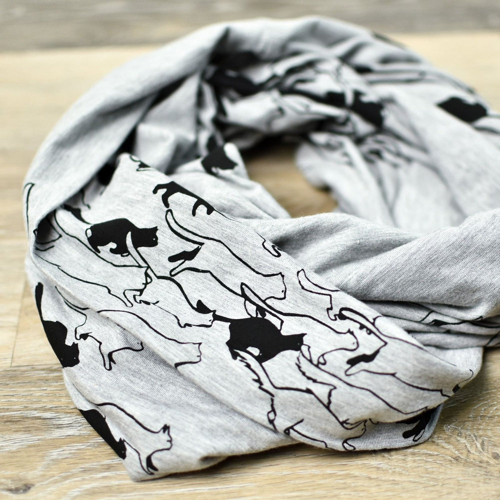 
                  
                    Infinity Scarf - Grey and Black Cats poison-pear
                  
                