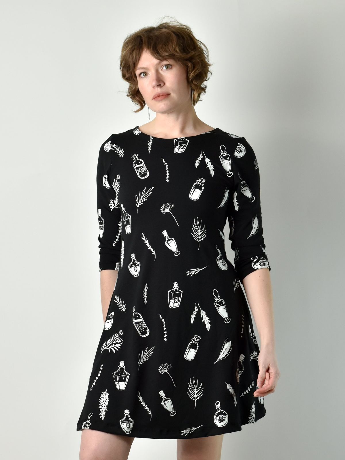 Josee Dress - Apothecary poison-pear