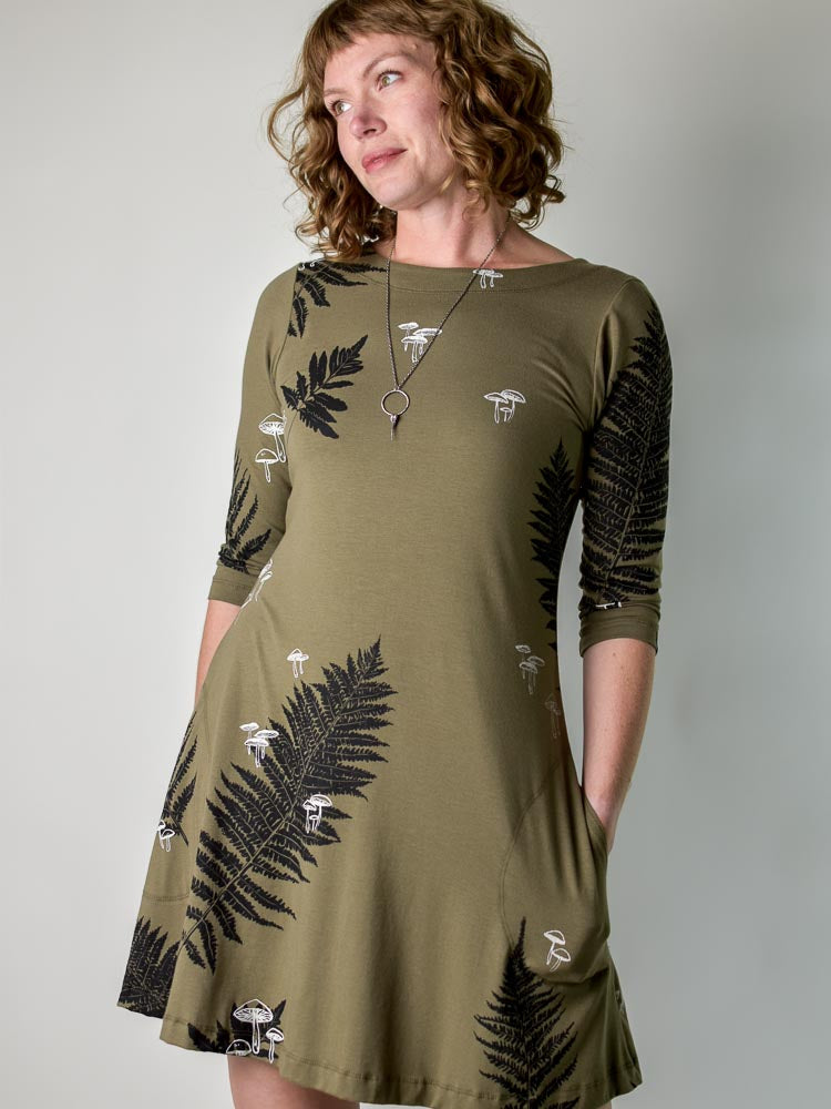 Josee Dress - Forest Floor poison-pear