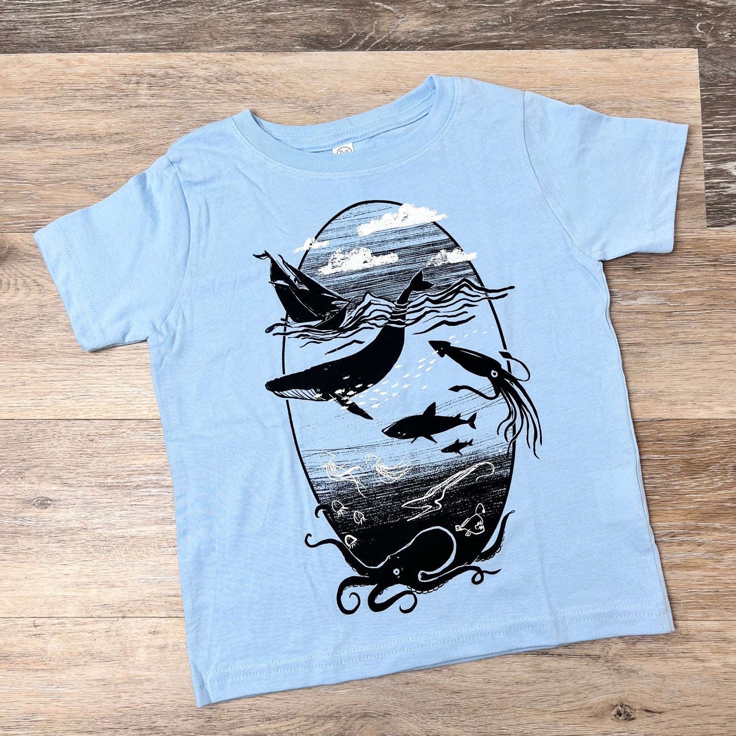 Kids T-shirt - Deep Sea poison-pear