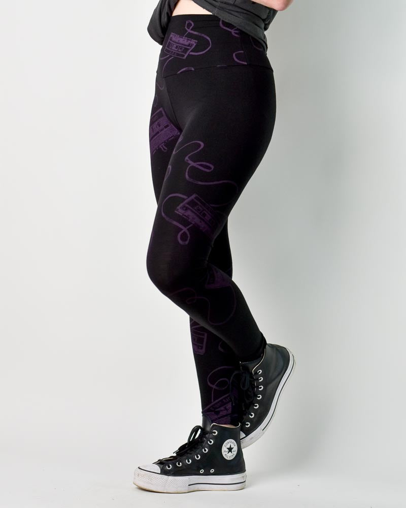 Leggings - Mix Tapes poison-pear