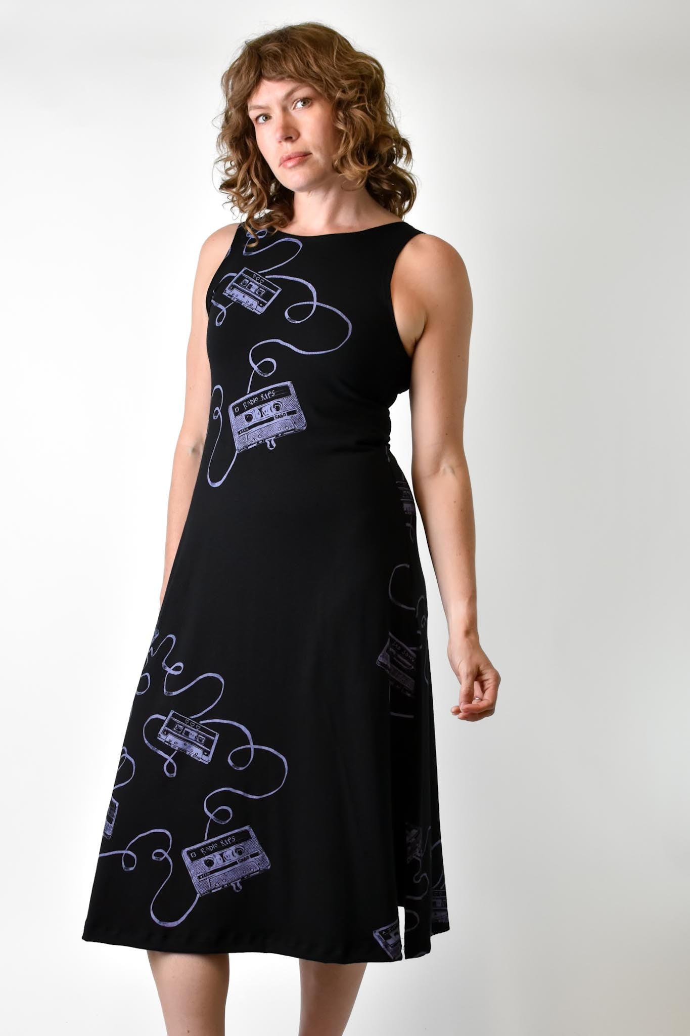 Mix Tape Tank Dress poison-pear
