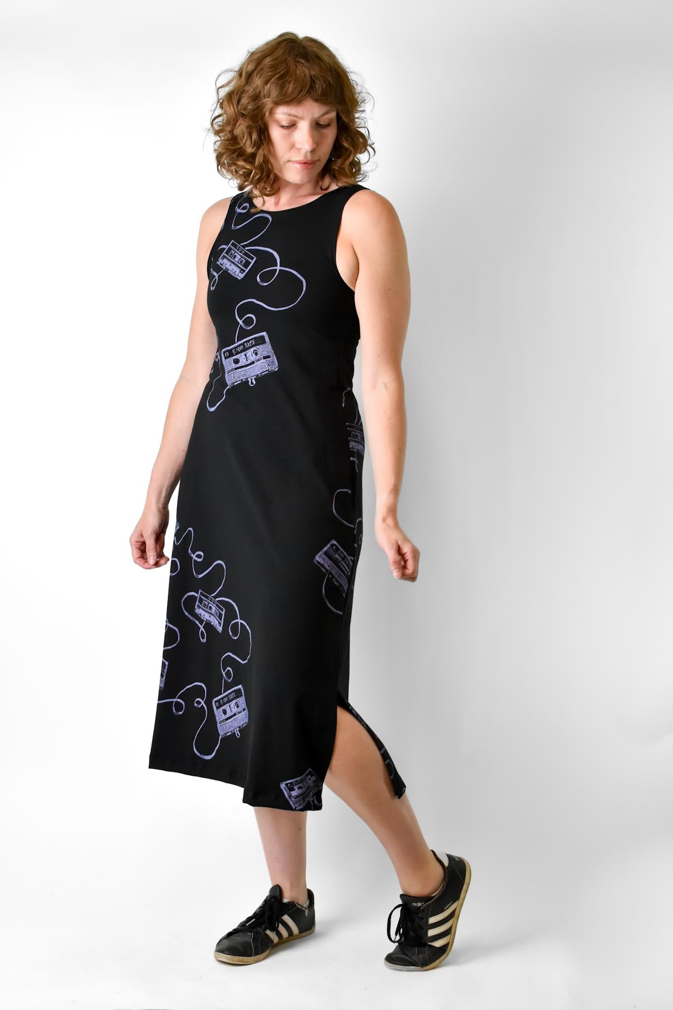Mix Tape Tank Dress poison-pear