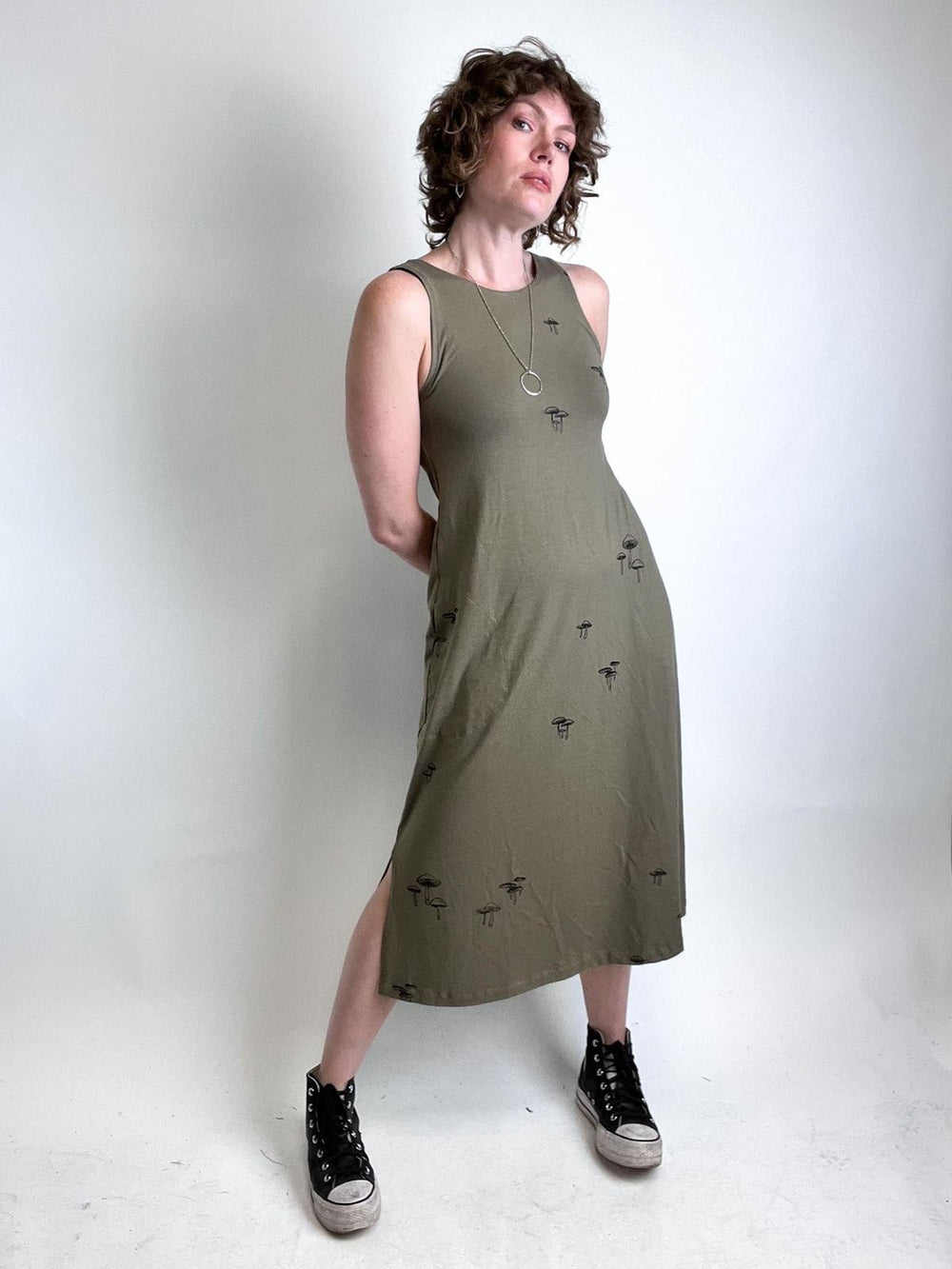 Mushroom Tank Dress poison-pear