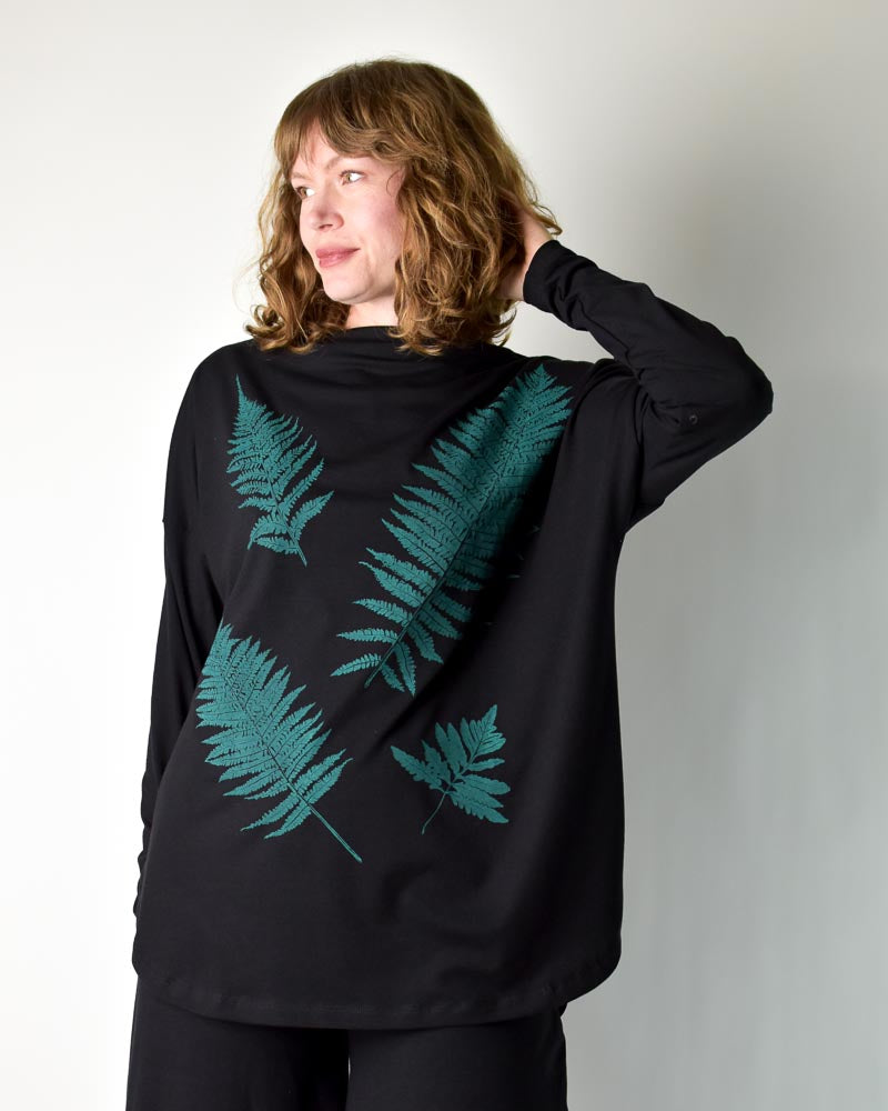 Oversize Top - Ferns – Poison Pear
