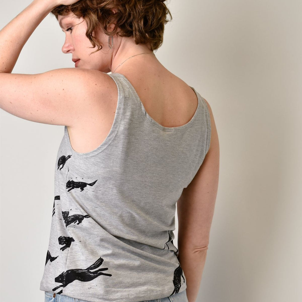 Shorty Tank - Grey Wolves poison-pear