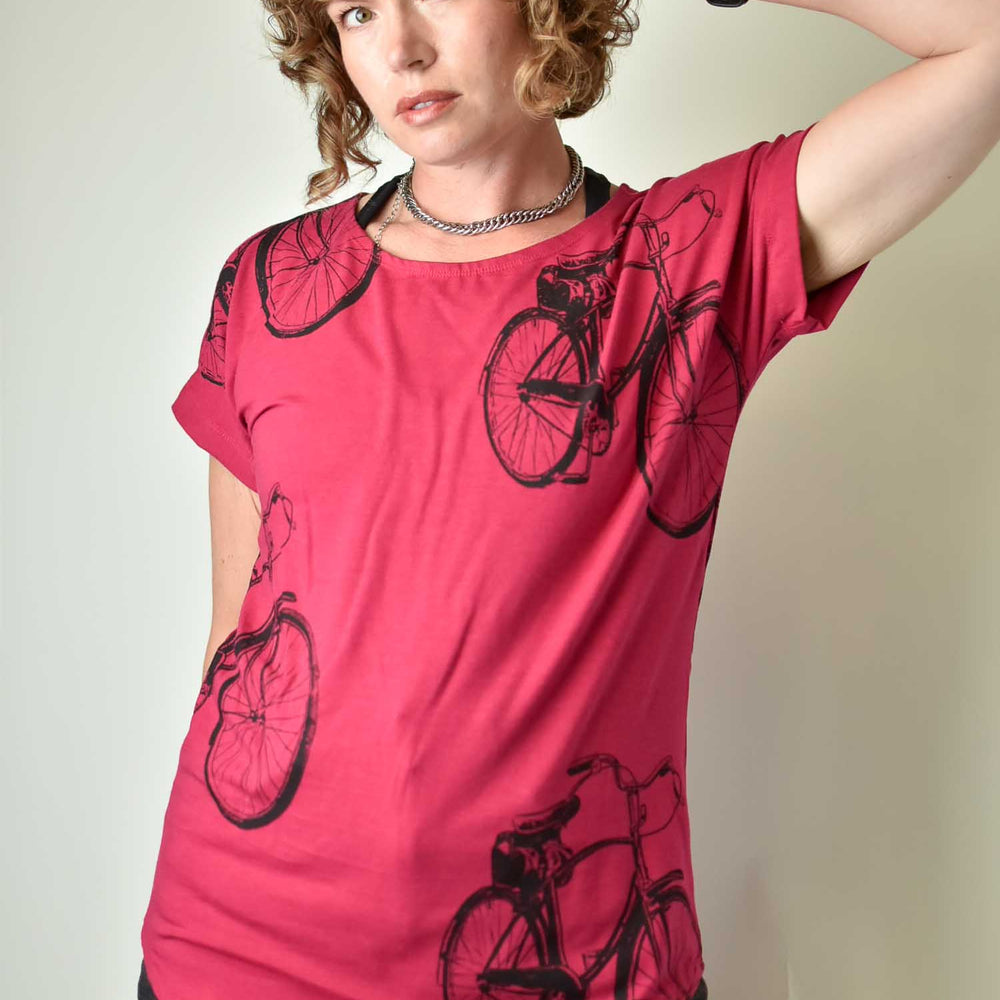 
                  
                    Simple Tee - Bikes Pink poison-pear
                  
                