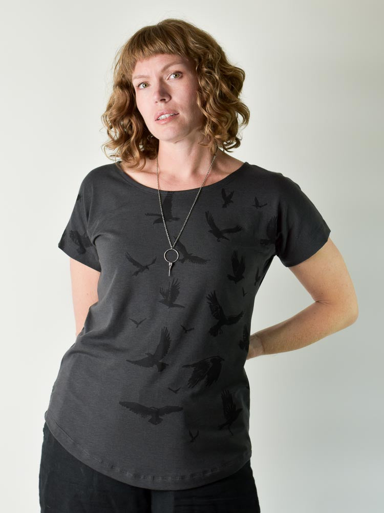 Simple Tee - Crows poison-pear