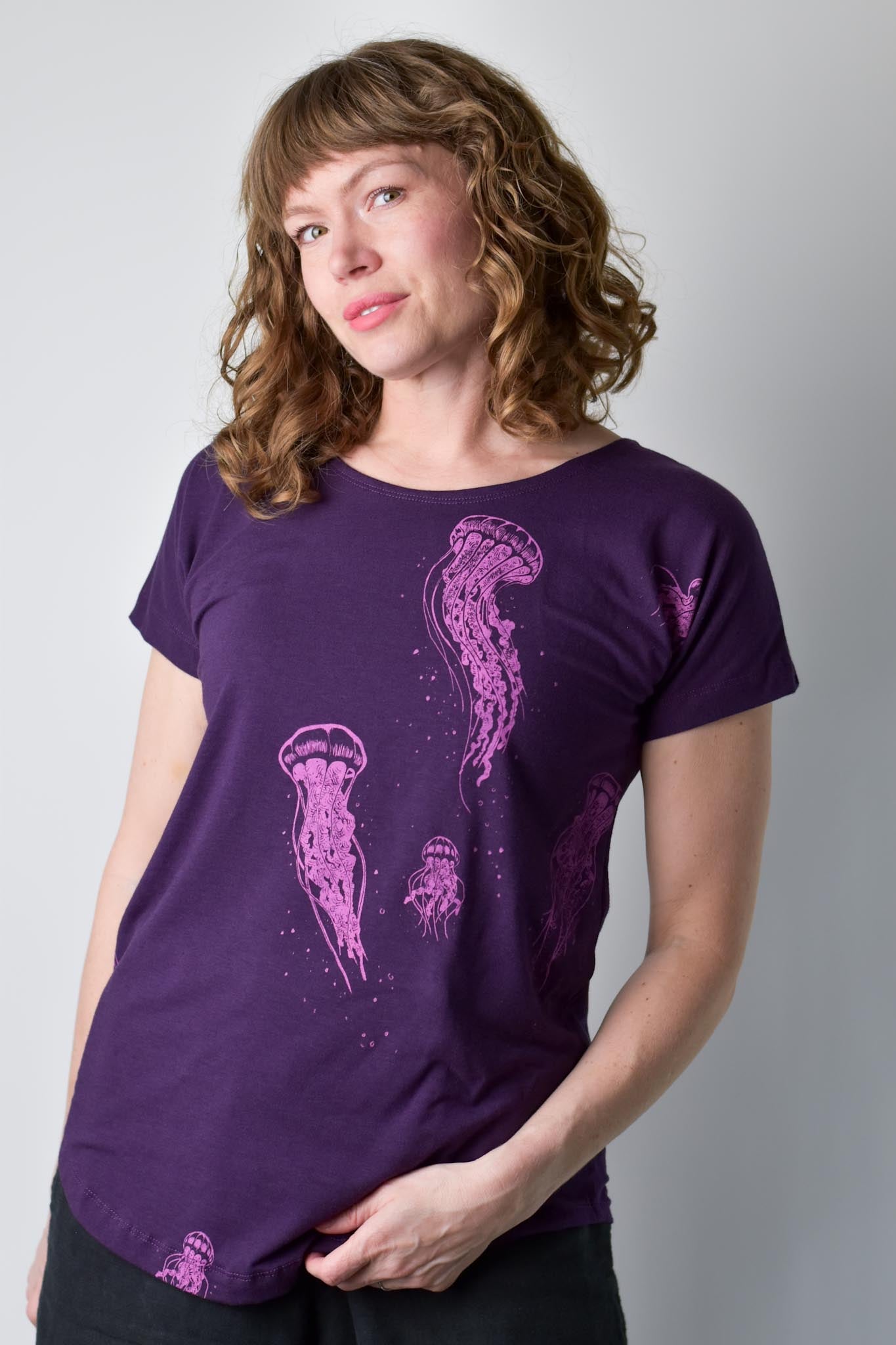 Simple Tee - Jellyfish poison-pear