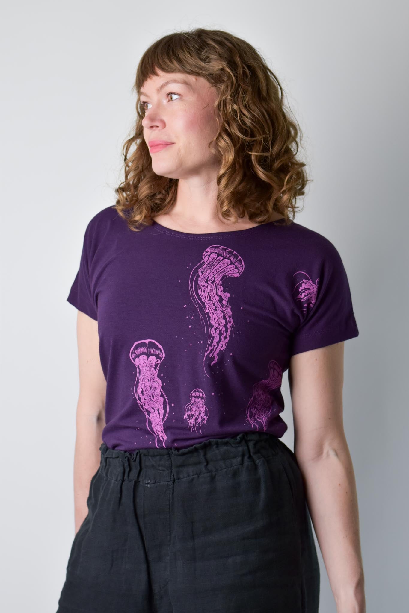 Simple Tee - Jellyfish poison-pear