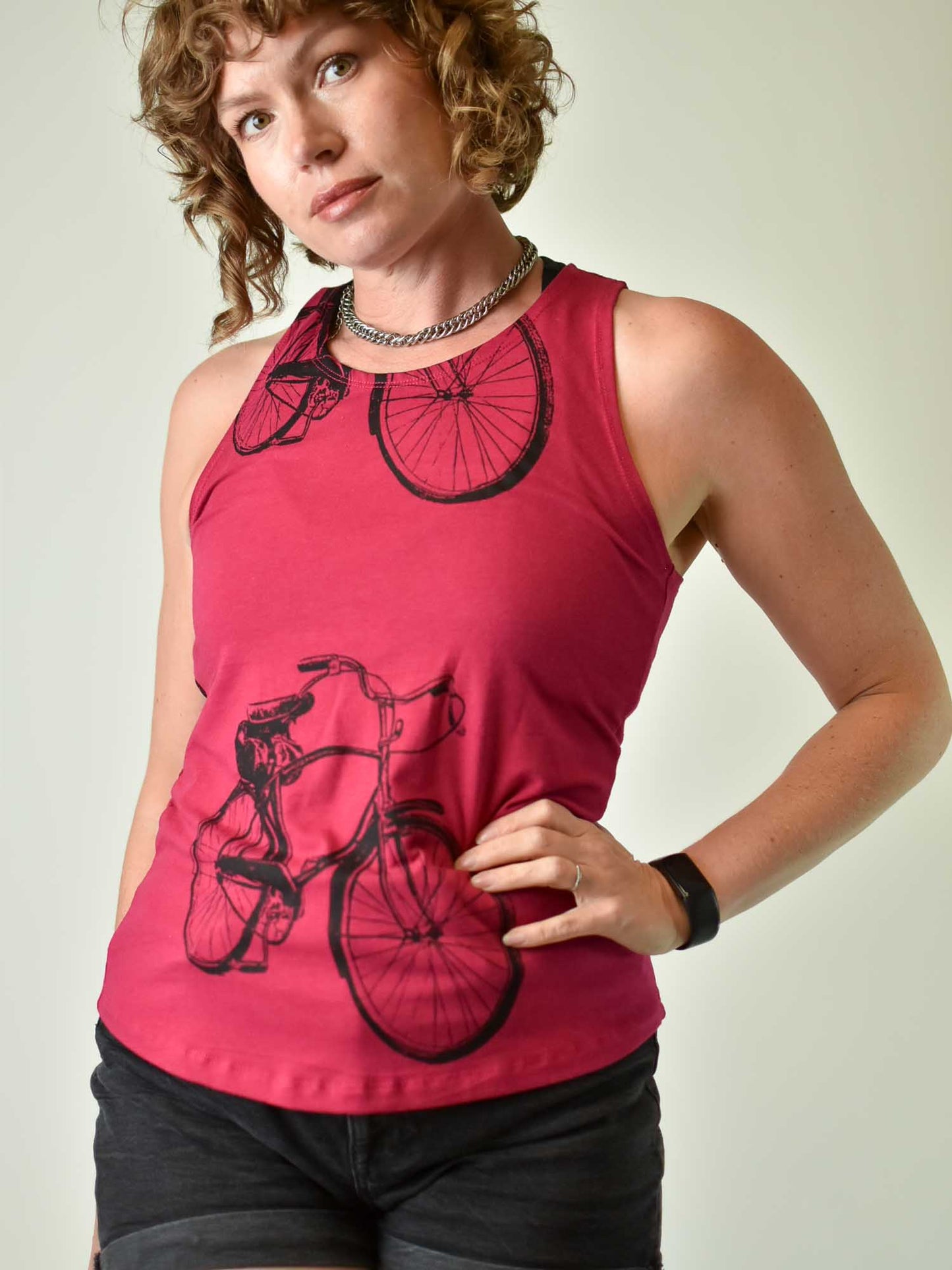 Trailblazer Tank - Bikes Pink poison-pear