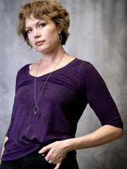 V-neck Top - Poison Garden Plum poison-pear