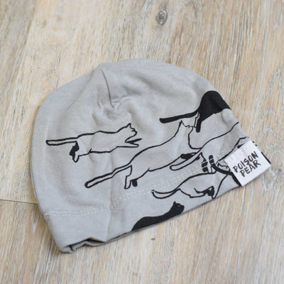 Baby Beanie Hat - Grey Cats poison-pear