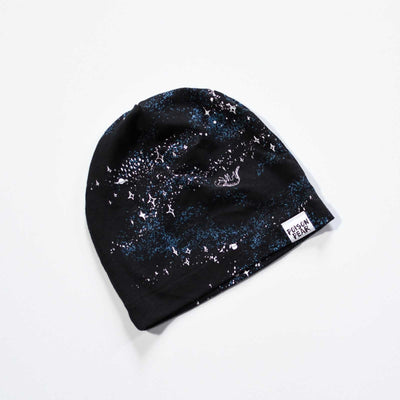 Baby Beanie Hat - Space Chase poison-pear
