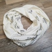 Infinity Scarf - Winter Forest Ivory poison-pear