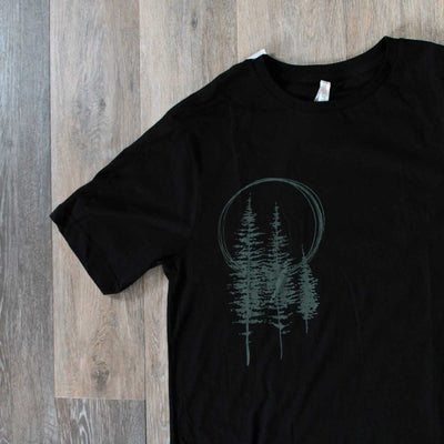 Men's T-Shirt - Sunset Pines poison-pear