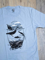 Men's/Unisex Deep Sea T-shirt poison-pear