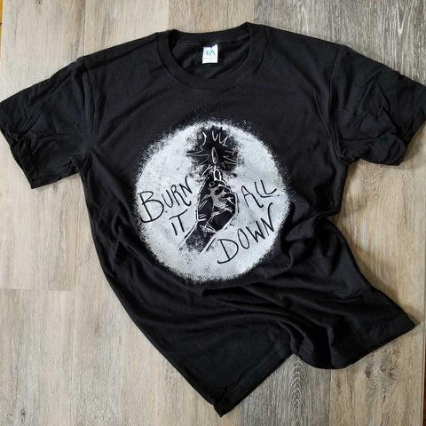 Mens/Unisex T-shirt - Burn it all Down poison-pear