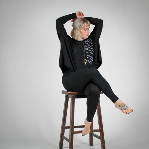 Solid Leggings - Black poison-pear
